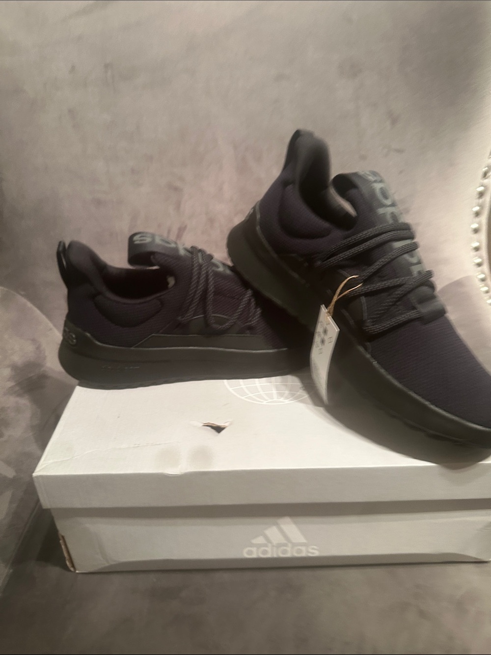 adidas Men’s Black Athletic Knit Sneakers